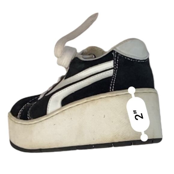 90’s COASTERS Platform skater sneakers Grunge Skater Size 5.5 Y2K - Picture 8 of 11